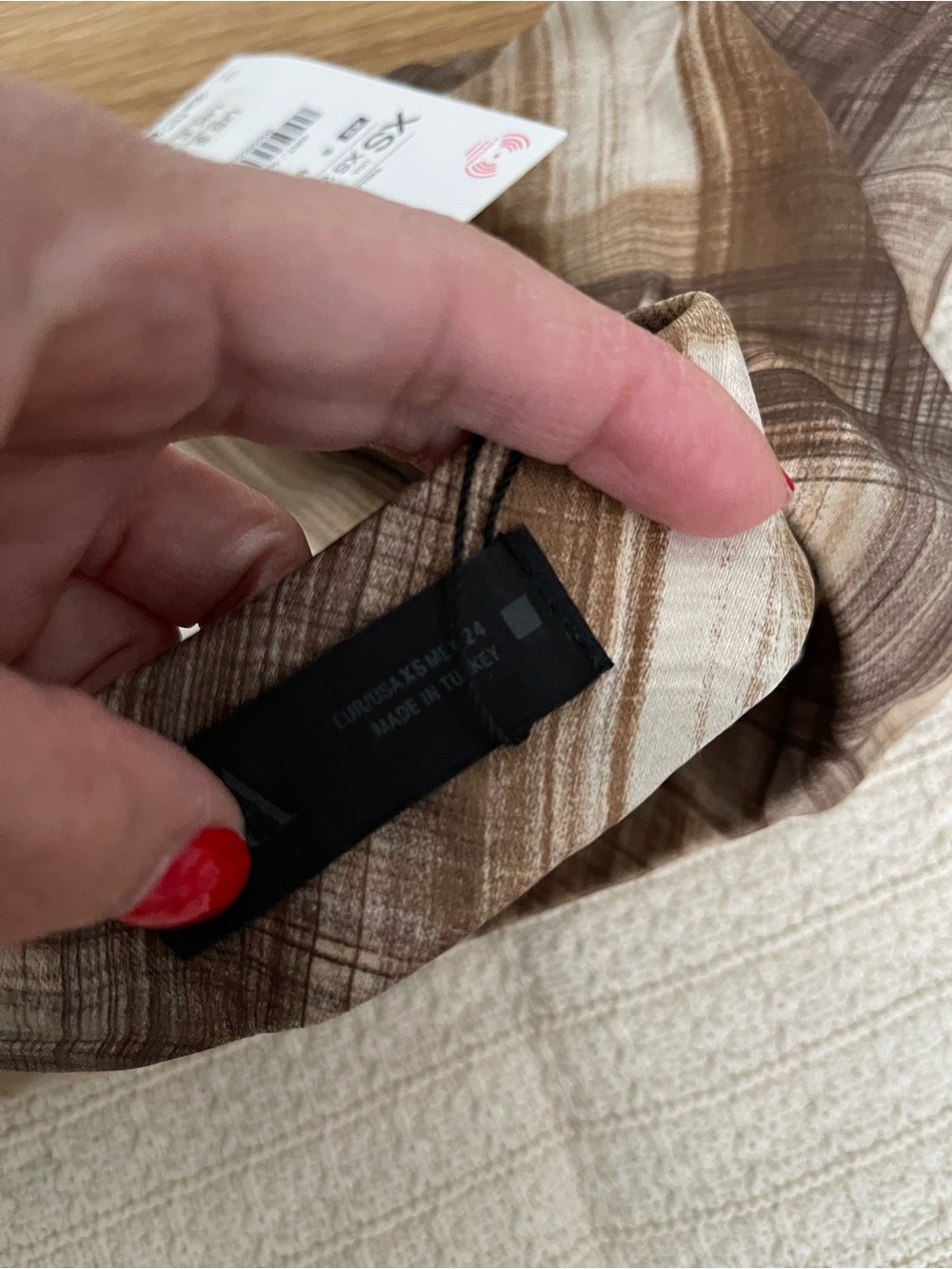 Zara  tan  and Brown Mini Dress - Picture 3 of 4